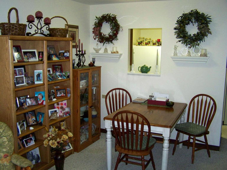 Large Apartment Living Room Kitchen View