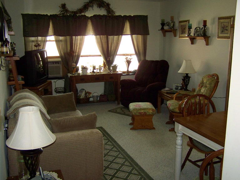 Large Apartment Living Room Window View